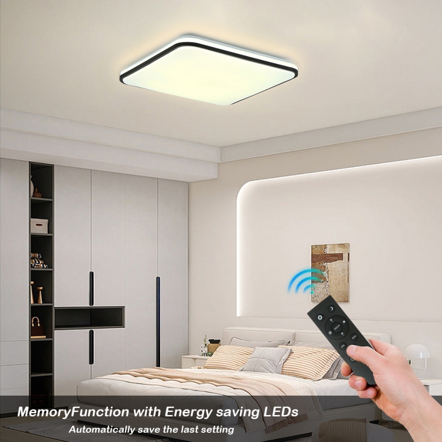 Brilagi - LED Dimmable ceiling light SMART LED/36W/230V 3000-6000K 45x45 cm Wi-Fi Tuya + remote control