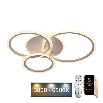 Brilagi - LED Dimmable surface-mounted chandelier ORBITS LED/40W/230V 3000-6500K white + remote control