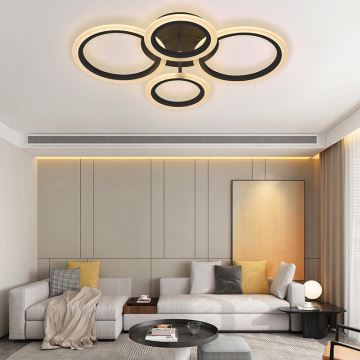 Brilagi - LED Dimmable surface-mounted chandelier ORBITS LED/50W/230V 3000-6500K + remote control