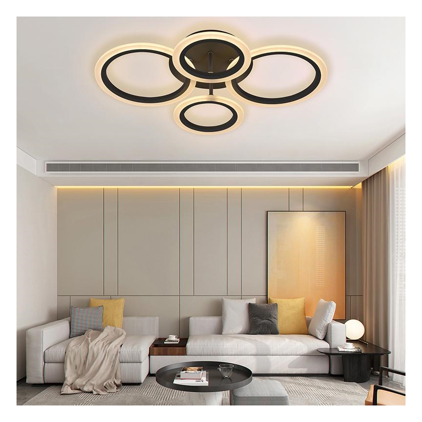 Brilagi - LED Dimmable surface-mounted chandelier ORBITS LED/50W/230V 3000-6500K + remote control