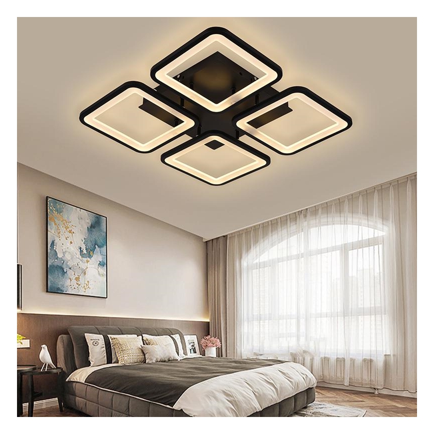 Brilagi - LED Dimmable surface-mounted chandelier SQUARED LED/85W/230V 3000-6500K + remote control