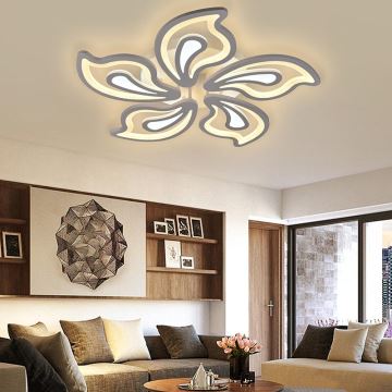 Brilagi - LED Dimmable surface-mounted chandelier TWIST LED/125W/230V 3000-6500K + remote control