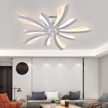 Brilagi - LED Dimmable surface-mounted chandelier TWIST LED/55W/230V 3000-6500K white + remote control