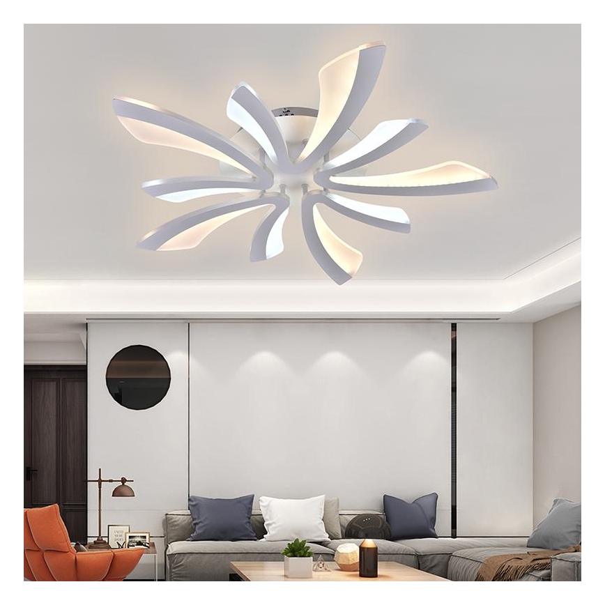 Brilagi - LED Dimmable surface-mounted chandelier TWIST LED/55W/230V 3000-6500K white + remote control