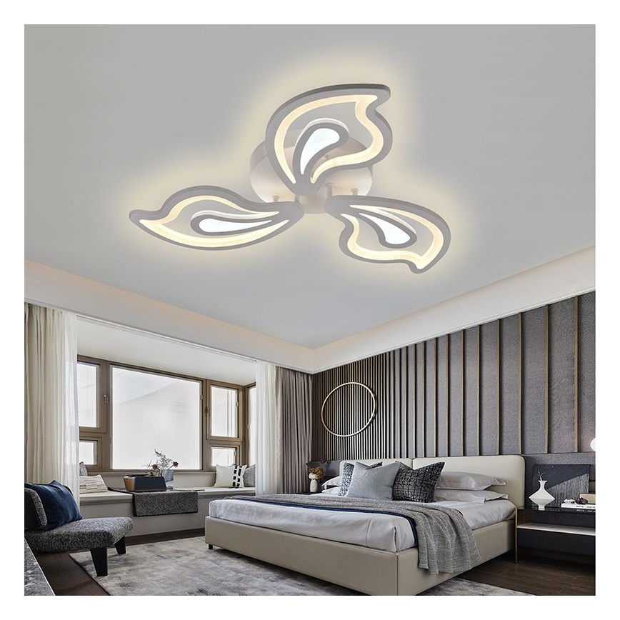 Brilagi - LED Dimmable surface-mounted chandelier TWIST LED/75W/230V 3000-6500K + remote control