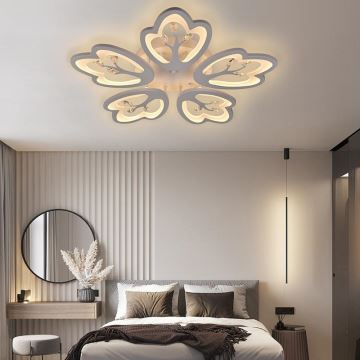 Brilagi - LED Dimmable surface-mounted chandelier TWIST LED/80W/230V 3000-6500K white + remote control