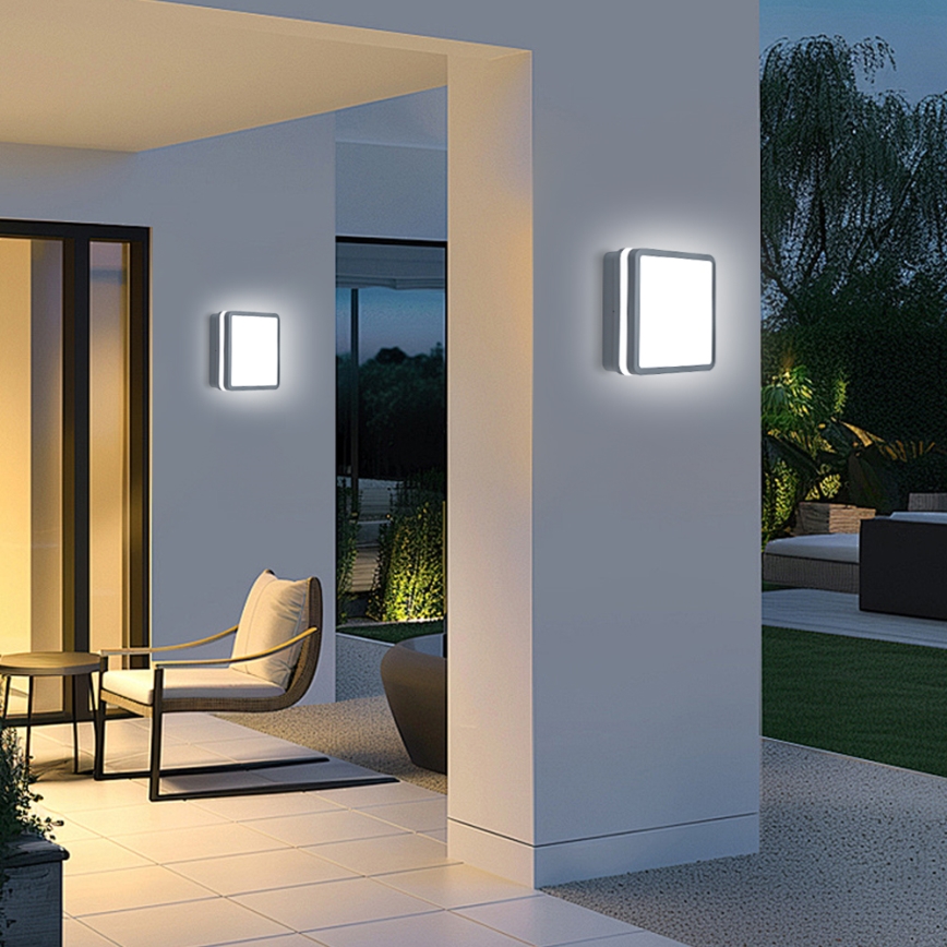 Brilagi - LED Outdoor light with sensor BENE LED/24W/230V 26x26 cm anthracite IP54