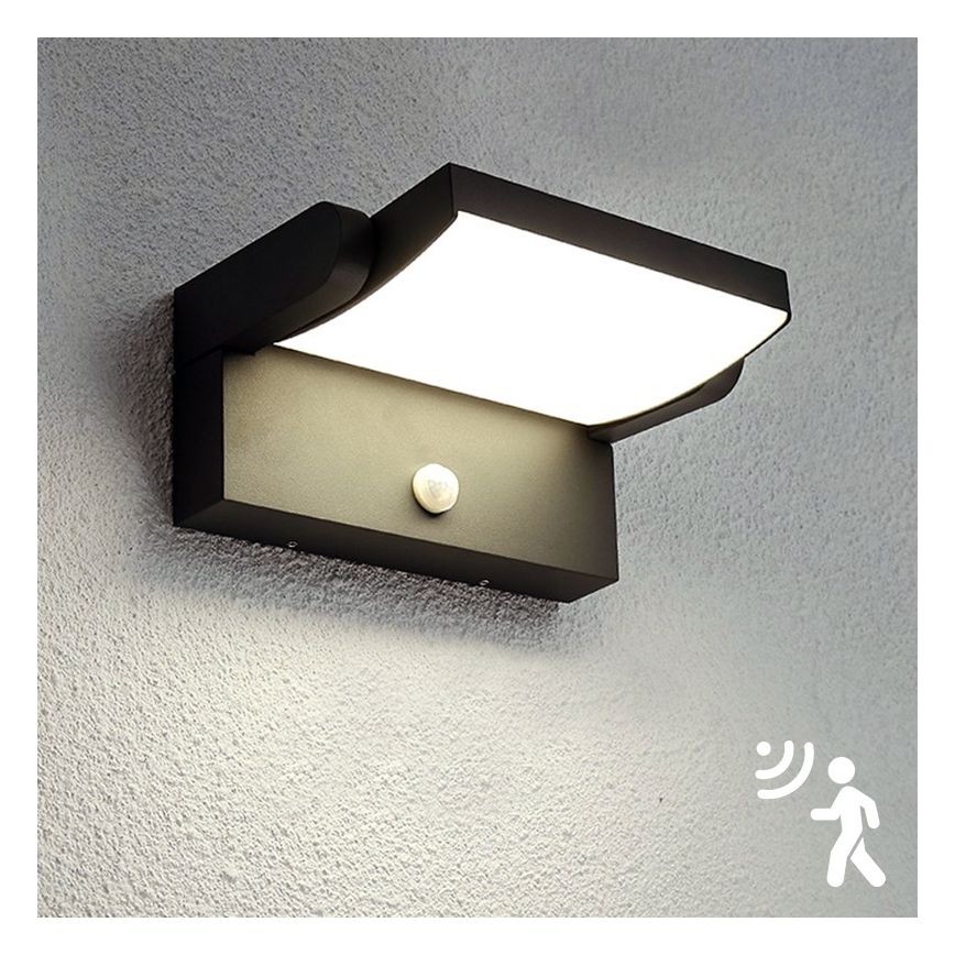 Brilagi - LED Outdoor wall light with a sensor ANKLE LED/12,5W/230V IP54