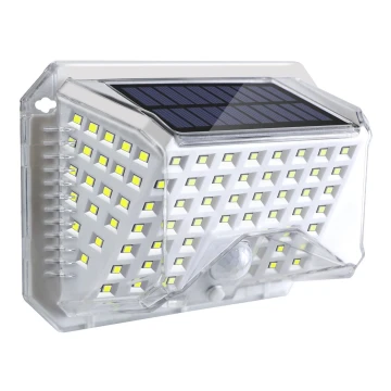 Brilagi - LED Solar wall light with a sensor WALLIE LED/4W/5,5V 6500K IP64 silver