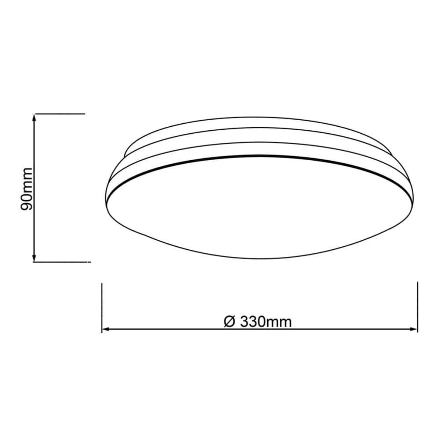 Brilliant - LED RGBW Dimmable ceiling light MIDWAY LED/14W/230V 3100-6500K Wi-Fi Tuya + remote control