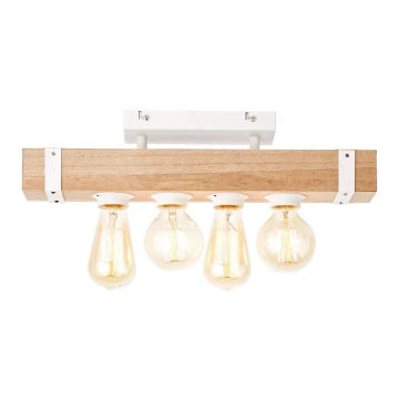 Brilliant - Surface-mounted chandelier WHITEWOOD 4xE27/30W/230V