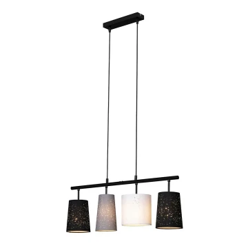 Brilo 4027-045 - Chandelier on a string SHADES 4xE27/40W/230V