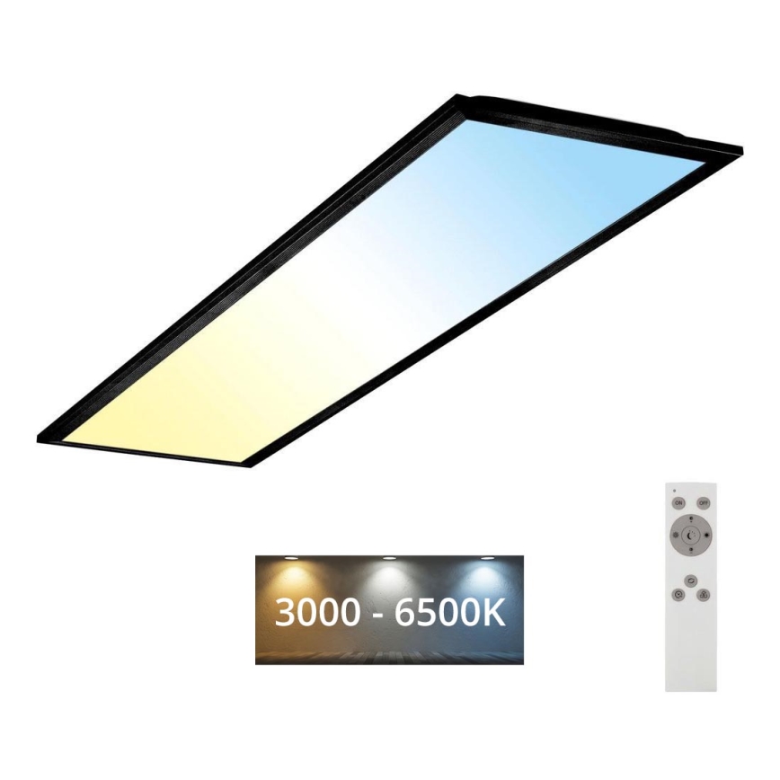 Brilo - LED Dimmable ceiling light PIATTO LED/24W/230V 3000-6500K 100x25 cm + remote control