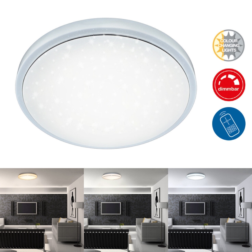Brilo - LED Dimmable ceiling light STARRY SKY LED/18W/230V 3000-6500K + remote control