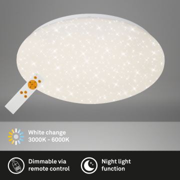 Brilo - LED Dimmable ceiling light STARRY SKY LED/22W/230V 3000-6000K + remote control