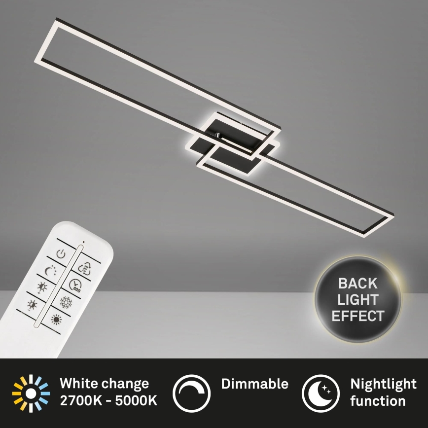 Brilo - LED Dimmable surface-mounted chandelier FRAME 2xLED/20W/230V 2700-6500K + remote control