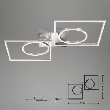 Briloner 3135-018 - LED Dimmable ceiling light FRAME LED/43,8W/230V 3000K