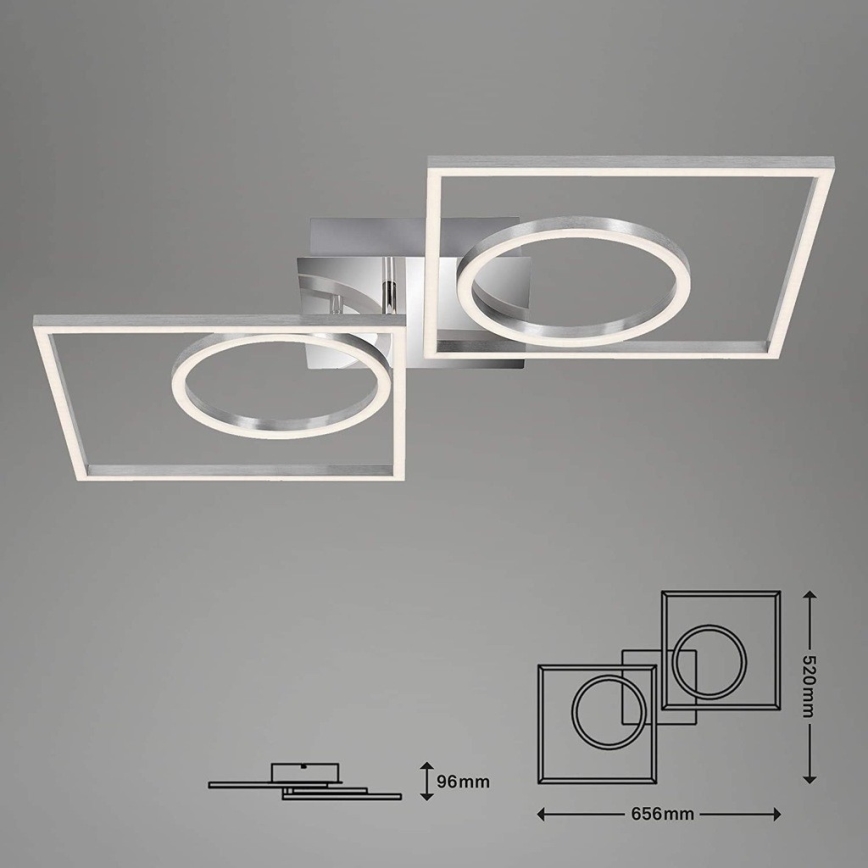 Briloner 3135-018 - LED Dimmable ceiling light FRAME LED/43,8W/230V 3000K