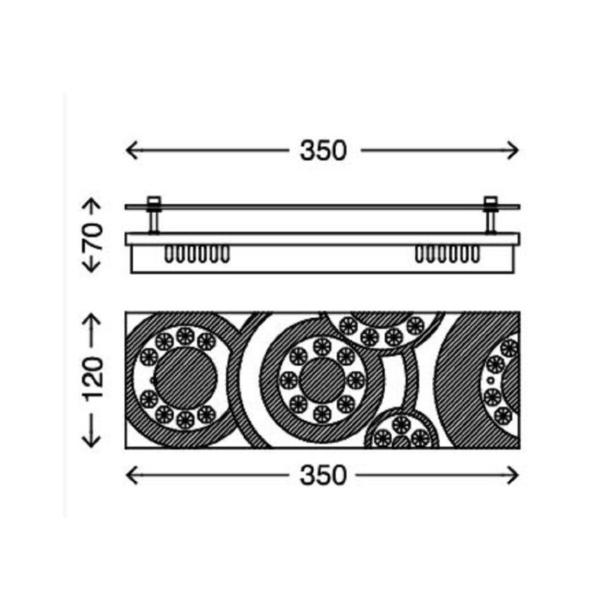 Briloner 3564-038 - LED ceiling light APLIC 3x LED/5W/230V