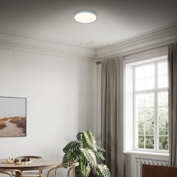 Briloner 3704-014-LED Dimmable ceiling light RUNA LED/22W/230V 2700-6500K silver + remote control