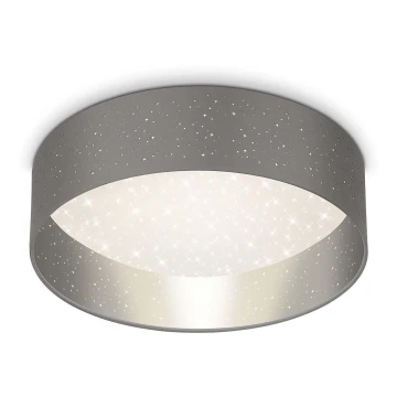 Briloner 3882-014 - LED Ceiling light MAILA STARRY LED/18W/230V grey/silver