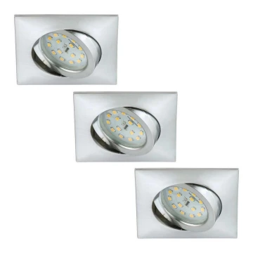 Briloner 6997-039 - SET 3x LED Bathroom recessed light LED/5W/230V IP23