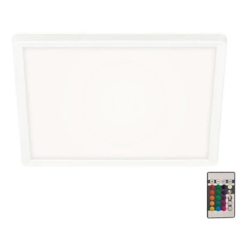 Briloner 7091-416 - LED RGBW Dimmable ceiling light SLIM LED/22W/230V + remote control