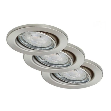 Briloner 7148-032  -SET 3xLED Dimmable bathroom light 1xGU10/5W/230V IP23