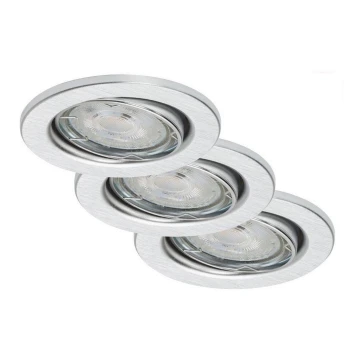 Briloner 7149-039 - SET 3xLED Dimmable bathroom light 1xGU10/5W/230V IP23