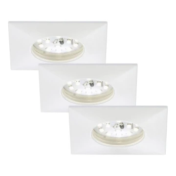 Briloner 7205-036 - SET 3x LED Bathroom recessed light ATTACH LED/5W/230V IP44 white