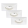 Briloner 7205-036 - SET 3x LED Bathroom recessed light ATTACH LED/5W/230V IP44 white