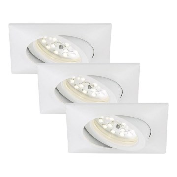 Briloner 7210-036 - SET 3x LED Bathroom recessed light ATTACH LED/5W/230V IP23 white