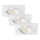 Briloner 7210-036 - SET 3x LED Bathroom recessed light ATTACH LED/5W/230V IP23 white