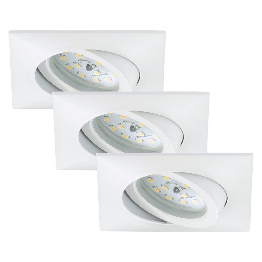 Briloner 7210-036 - SET 3x LED Bathroom recessed light ATTACH LED/5W/230V IP23 white