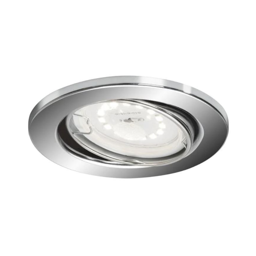 Briloner 7277-038 - SET 3x LED Dimmable bathroom recessed light 1xGU10/5W/230V IP23