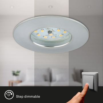 Briloner 7295-019 - LED Dimmable bathroom recessed light ATTACH LED/6,5W/230V IP44