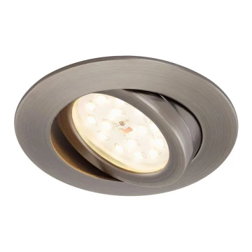 Briloner 7296-011 - LED Dimmable bathroom recessed light ATTACH LED/6,5W/230V IP23 anthracite