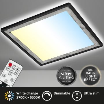 Briloner 7459-414 - LED Dimmable ceiling light SLIM LED/22W/230V 2700-6500K + remote control