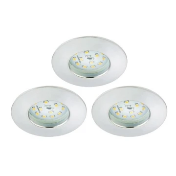 Briloner 8316-039-SET 3x LED Dimmable bathroom recessed light LED/5,5W/230V IP44