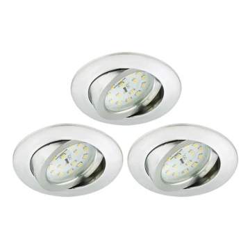 Briloner 8317-039-SET 3x LED Dimmable bathroom recessed light LED/5,5W/230V IP23