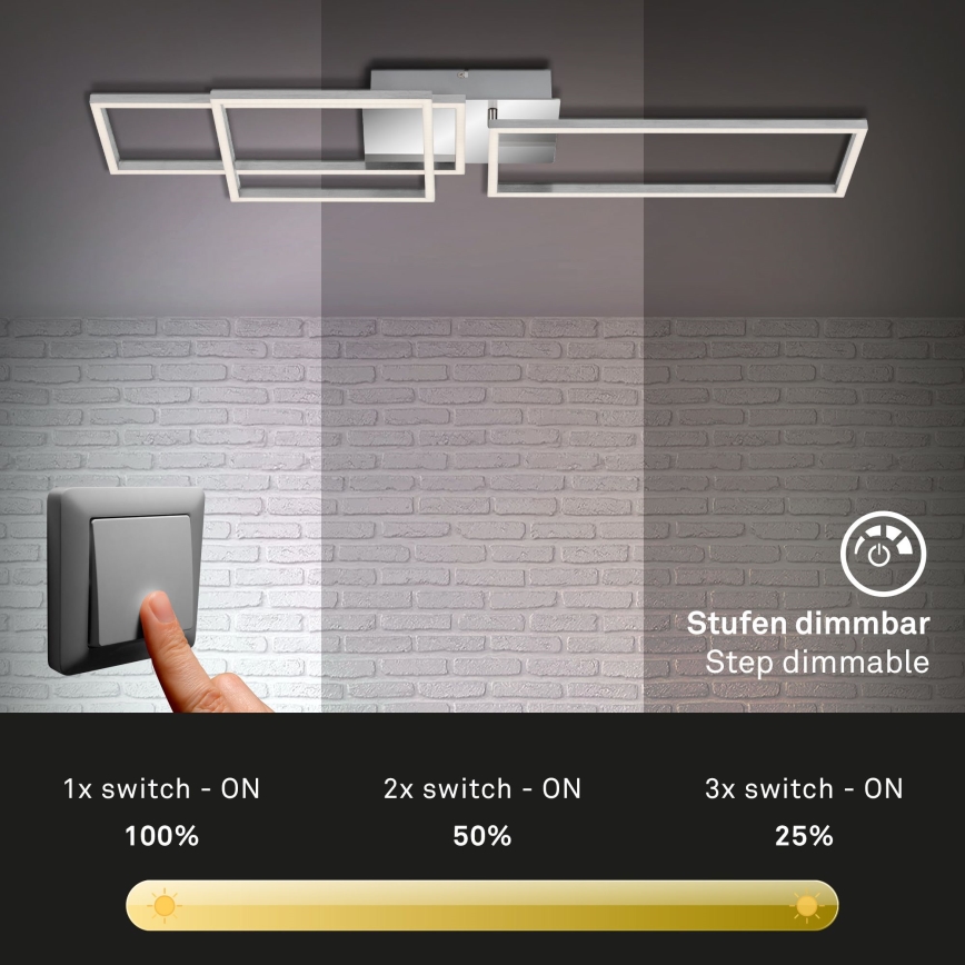 Briloner - LED Dimmable surface-mounted chandelier FRAME LED/44W/230V