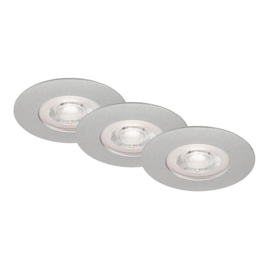 Briloner - SET 3x LED Dimmable bathroom light LED/4,9W/230V IP44