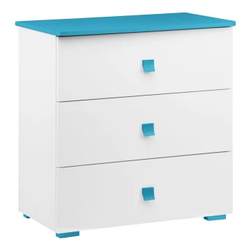 Cabinet PABIS 87x83 cm white/blue