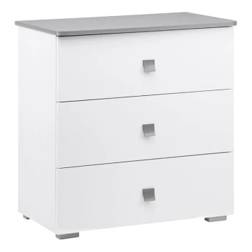 Cabinet PABIS 87x83 cm white/grey