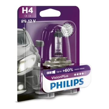 Car bulb Philips VISION PLUS 12342VPB1 H4 P43t-38/55W/12V