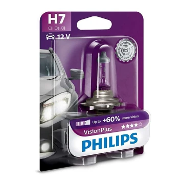 Car bulb Philips VISIONPLUS 12972VPB1 H7 PX26d/55W/12V