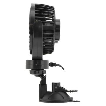 Car fan with a suction cup 7W/12V black