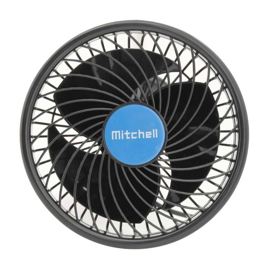 Car fan with a suction cup 9W/12V black