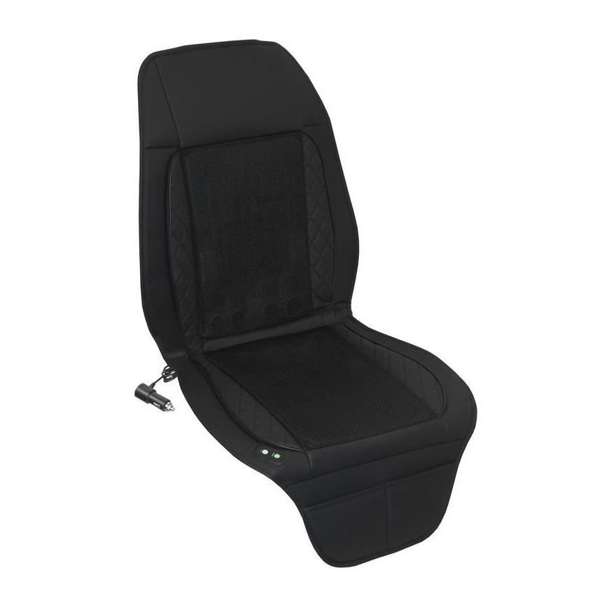 Car seat cover with ventilation 10W/12V black