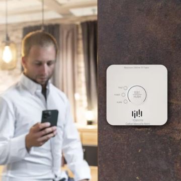 Carbon monoxide detector GoSmart 2xAA Wi-Fi Tuya